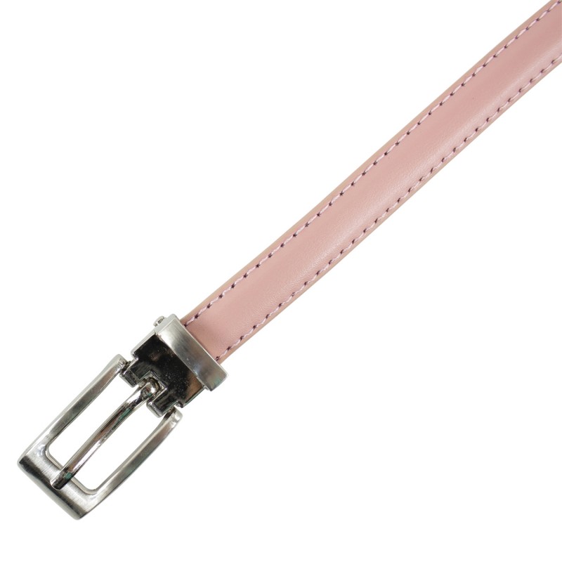 ceinture grande taille - fine ceinture 1.5 cm d'épaisseur rose (détail)