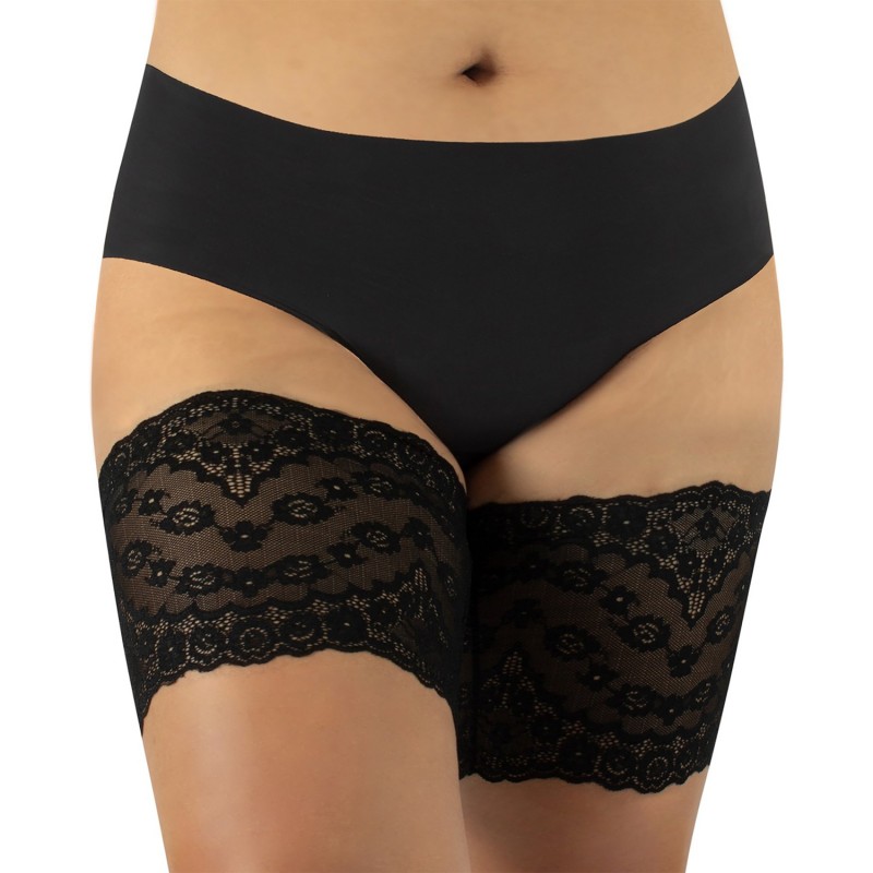 Bandes anti-frottements grande taille - Bandes élastiques en tulle motif dentelle Calzitaly (face)