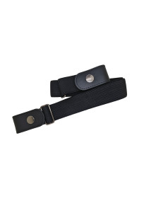 Ceinture extensible noire sans boucle grande taille pour femme