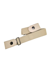 Ceinture extensible beige sans boucle grande taille pour femme